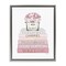 Stupell Industries Pink Rose Bouquet Bookstack Framed Floater Canvas Wall Art